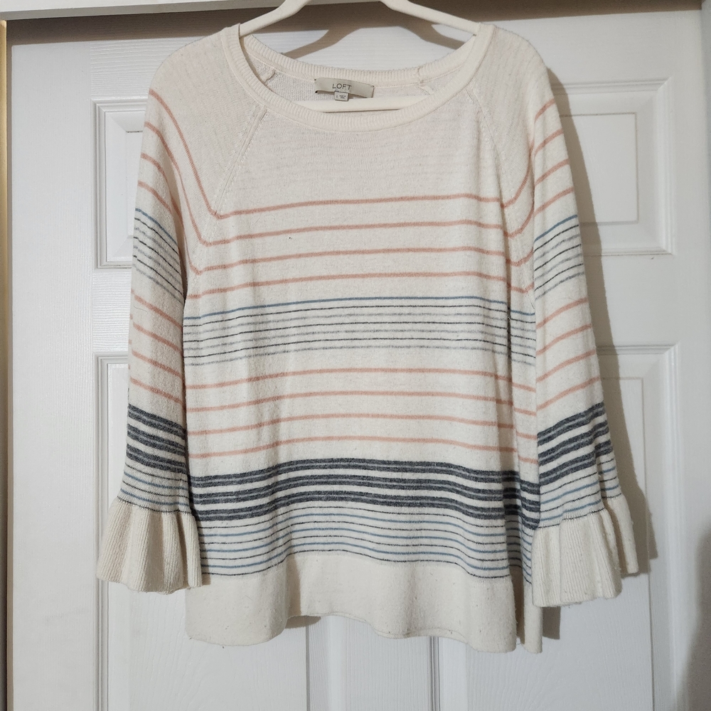 LOFT Beige Knit Top